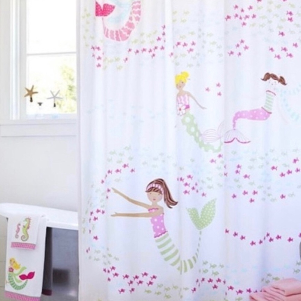 Pottery Barn Kids Mermaid Shower Curtain